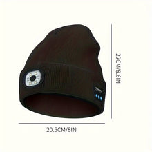 Laden Sie das Bild in den Galerie-Viewer, Bluetooth-Mütze mit LED-Licht & abnehmbaren Lautsprechern