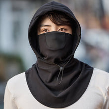 Laden Sie das Bild in den Galerie-Viewer, Kapuzengesichtsmaske mit Halswärmer für das Radfahren