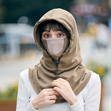 Laden Sie das Bild in den Galerie-Viewer, Kapuzengesichtsmaske mit Halswärmer für das Radfahren