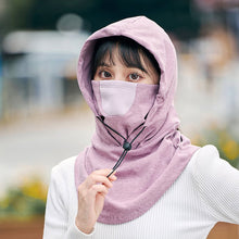 Laden Sie das Bild in den Galerie-Viewer, Kapuzengesichtsmaske mit Halswärmer für das Radfahren
