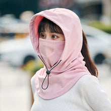 Laden Sie das Bild in den Galerie-Viewer, Kapuzengesichtsmaske mit Halswärmer für das Radfahren