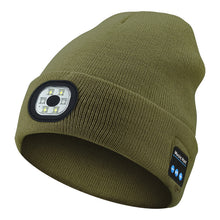 Laden Sie das Bild in den Galerie-Viewer, Bluetooth-Mütze mit LED-Licht & abnehmbaren Lautsprechern