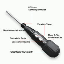 Laden Sie das Bild in den Galerie-Viewer, Multifunktionaler wiederaufladbarer tragbarer Schraubendreher