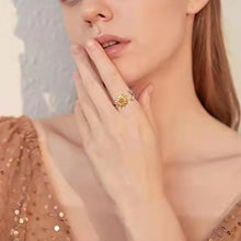 Laden Sie das Bild in den Galerie-Viewer, 💕Rotierender Sonnenblume-Ring