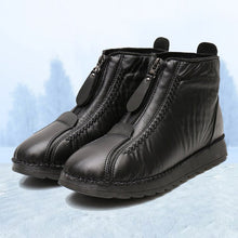 Laden Sie das Bild in den Galerie-Viewer, Damen weichem Leder Winter Warme Schuhe