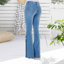 Laden Sie das Bild in den Galerie-Viewer, Elastische Schlagjeans mit Schnürung