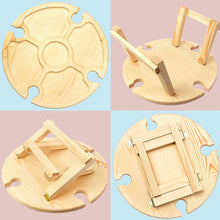 Laden Sie das Bild in den Galerie-Viewer, Klappbarer Picknicktisch aus Holz