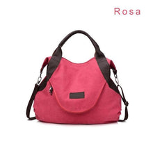 Laden Sie das Bild in den Galerie-Viewer, Segeltuch Tasche mit großer Kapazität