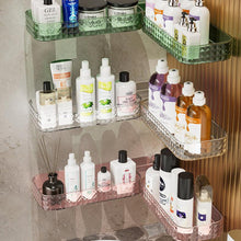 Laden Sie das Bild in den Galerie-Viewer, Multifunktionales, an der Wand montiertes, drehbares U-förmiges Aufbewahrungs-Eckregal