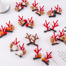 Laden Sie das Bild in den Galerie-Viewer, 🎅Weihnachten Geweih Plüsch Haarnadeln