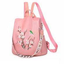 Laden Sie das Bild in den Galerie-Viewer, Vielseitiger Bestickter Leichter Diebstahlschutzrucksack