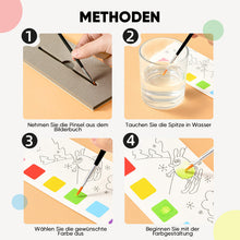 Laden Sie das Bild in den Galerie-Viewer, 🎅Aquarell-Malbuch im Taschenformat🎄🎁