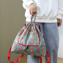 Laden Sie das Bild in den Galerie-Viewer, Faltbarer Bedruckter Nylonrucksack mit Kordelzug