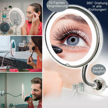 Laden Sie das Bild in den Galerie-Viewer, Vergrößerun-Schminkspiegel mit Licht geeignet für Schminken mit hoher Genauigkeit