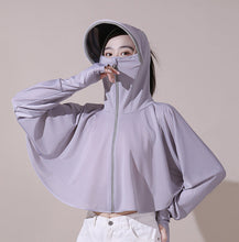 Laden Sie das Bild in den Galerie-Viewer, Eisseide UV-Schutz Windjacke mit Kapuze