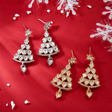 Laden Sie das Bild in den Galerie-Viewer, Funkelnde Weihnachtsbaum-Ohrringe