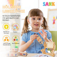 Laden Sie das Bild in den Galerie-Viewer, Leseblöcke aus Holz