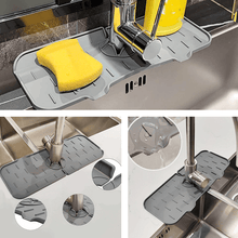 Laden Sie das Bild in den Galerie-Viewer, Silikon Wasserhahn Griff Tropffänger Ablage
