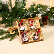Laden Sie das Bild in den Galerie-Viewer, 🎉🎉Hölzernes Zwerg Weihnachtsschmuck Set