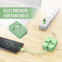 Laden Sie das Bild in den Galerie-Viewer, Drei in einer Ladekabelrolle