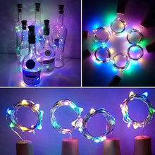 Laden Sie das Bild in den Galerie-Viewer, LED-Weinflaschenlichter Kork Nachtlicht DIY Decor Lift - Stück
