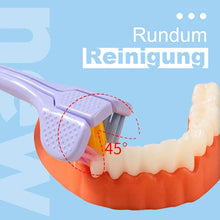 Laden Sie das Bild in den Galerie-Viewer, Dreiseitige Weichhaar Zahnbürste