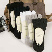 Laden Sie das Bild in den Galerie-Viewer, Atmungsaktive, unsichtbare Baumwollsocken mit fünf Fingern(5 Paar)