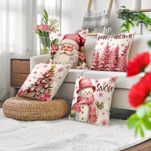 Laden Sie das Bild in den Galerie-Viewer, Rosa Weihnachtskissenbezüge – Neue Weihnachtsprodukte für Zuhause