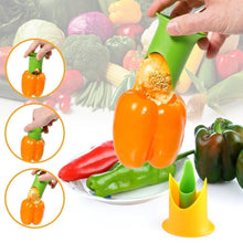 Laden Sie das Bild in den Galerie-Viewer, Bequee praktischer Paprika Entkerner (2 Stk, zufällige Farbe)
