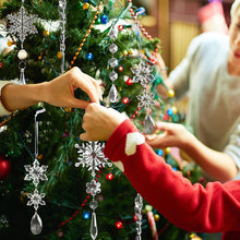 Laden Sie das Bild in den Galerie-Viewer, Kristall Weihnachtsschneeflockendekoration