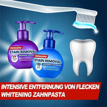 Laden Sie das Bild in den Galerie-Viewer, Intensive Fleckenentfernung Whitening Zahnpasta
