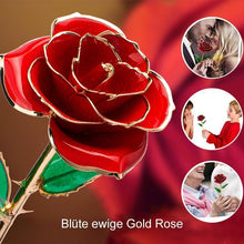 Laden Sie das Bild in den Galerie-Viewer, Blüte Ewige 24K Gold Rose