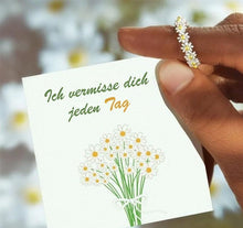 Laden Sie das Bild in den Galerie-Viewer, Ich vermisse dich jeden Tag Ring