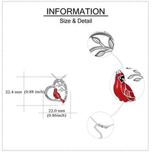 Laden Sie das Bild in den Galerie-Viewer, Kardinal Heart Anhänger Halskette