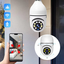 Laden Sie das Bild in den Galerie-Viewer, Drahtlose WLAN-Überwachungskamera mit Glühbirne