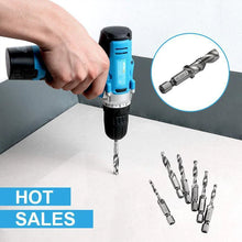 Laden Sie das Bild in den Galerie-Viewer, 6 teilig Kombi Gewindebohrer Bit Satz Sechskantschaft