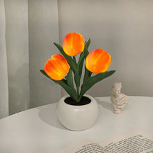 Laden Sie das Bild in den Galerie-Viewer, LED-Tulpen-Nachtlicht-Blumen-Tischlampe