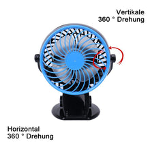 Laden Sie das Bild in den Galerie-Viewer, 360 ° Tragbarer & Wiederaufladbarer Lithium-Ionen-Lüfter