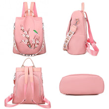 Laden Sie das Bild in den Galerie-Viewer, Vielseitiger Bestickter Leichter Diebstahlschutzrucksack