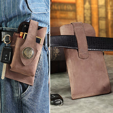 Laden Sie das Bild in den Galerie-Viewer, Multifunktionale Handytasche aus Leder