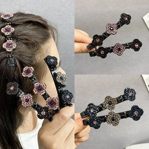 Haarspange mit Kristallblume
