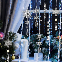 Laden Sie das Bild in den Galerie-Viewer, Kristall Weihnachtsschneeflockendekoration