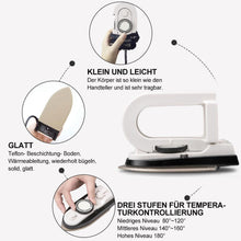 Laden Sie das Bild in den Galerie-Viewer, Tragbares elektrisches Bügeleisen, mit globalem Konvertierungsstecker