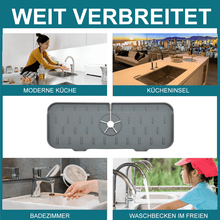 Laden Sie das Bild in den Galerie-Viewer, Silikon Wasserhahn Griff Tropffänger Ablage