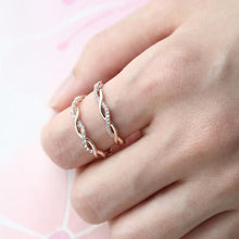 Laden Sie das Bild in den Galerie-Viewer, Verdrehen-Ring,Twist-Ring,Diamant-Ring