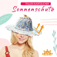 Laden Sie das Bild in den Galerie-Viewer, Bambus Faltbarer Handventilator Sonnenhut