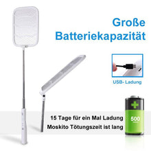 Laden Sie das Bild in den Galerie-Viewer, Teleskopische elektrische Mückenklatsche