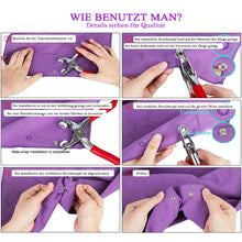 Laden Sie das Bild in den Galerie-Viewer, Metall Druckknöpfen Bausatz