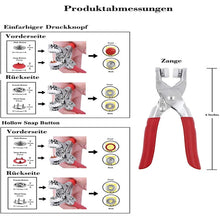 Laden Sie das Bild in den Galerie-Viewer, Metall Druckknöpfen Bausatz