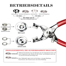 Laden Sie das Bild in den Galerie-Viewer, Metall Druckknöpfen Bausatz